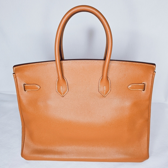 ❤️ SOLD ❤️ Hermès Gold Courchevel Birkin 35 Gold Hardware, 2004 - Picture 7 of 17